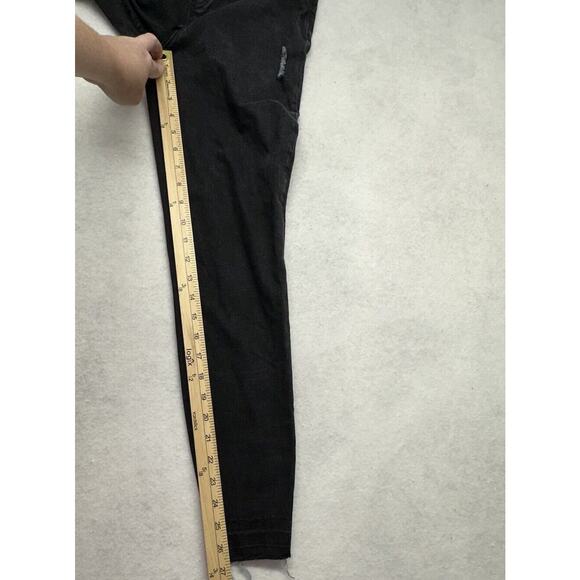 Spanx Pull On Jegging Jeans Size M Womens Mid Rise Dark Wash‎ Black Denim - Picture 5 of 8